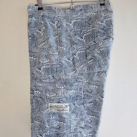 AKOO Brand Cargo Utility Shorts Rip Curl Waves Skateboard Grunge Mens Size 38 - Picture 1 of 11